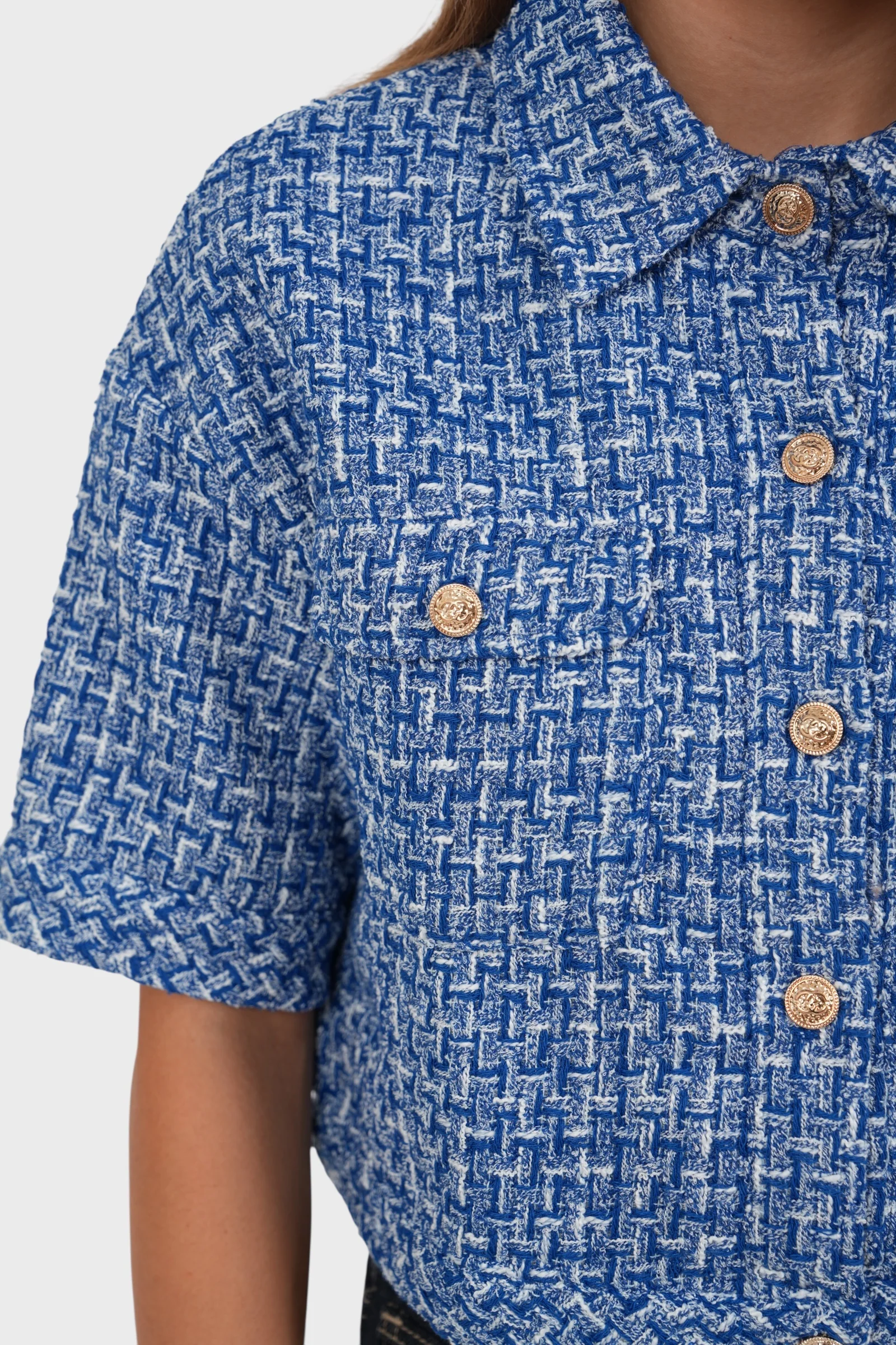 "Tweed" jacket blue - Image 4