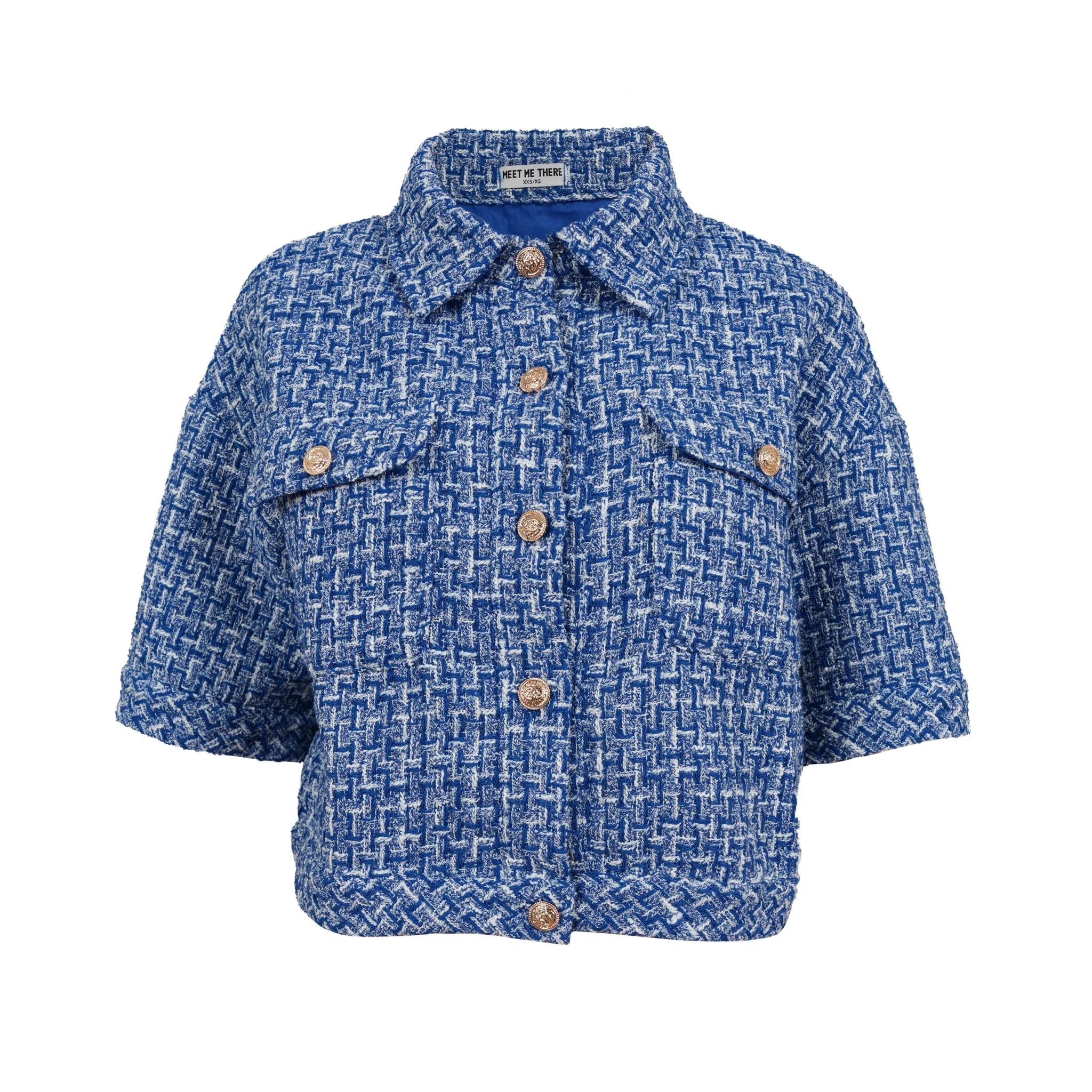 "Tweed" jacket blue - Image 5
