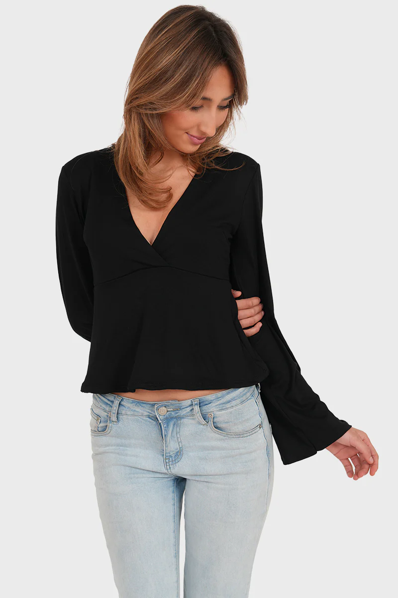"Valerie" top black - Image 2