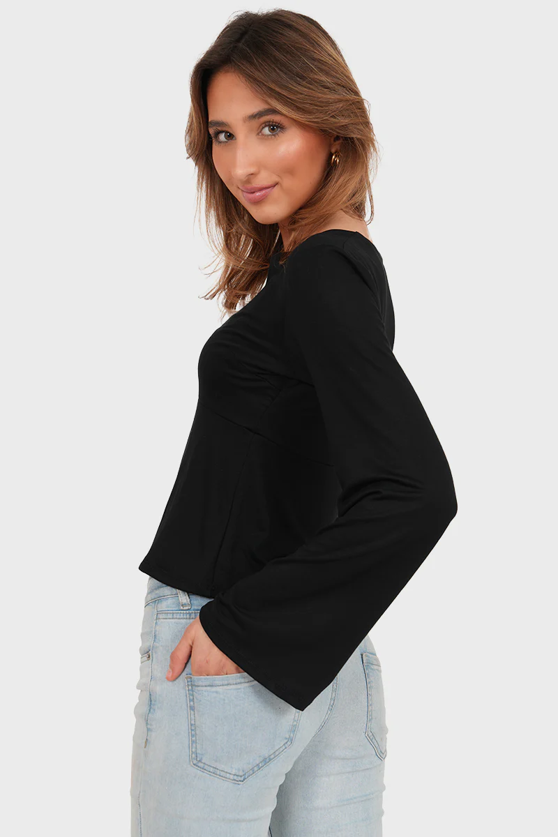 "Valerie" top black - Image 4