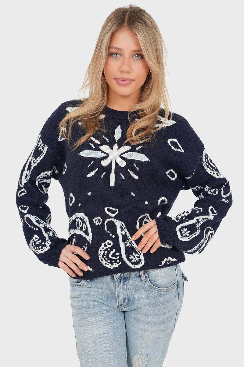 "Vera" Sweater navy - Image 3