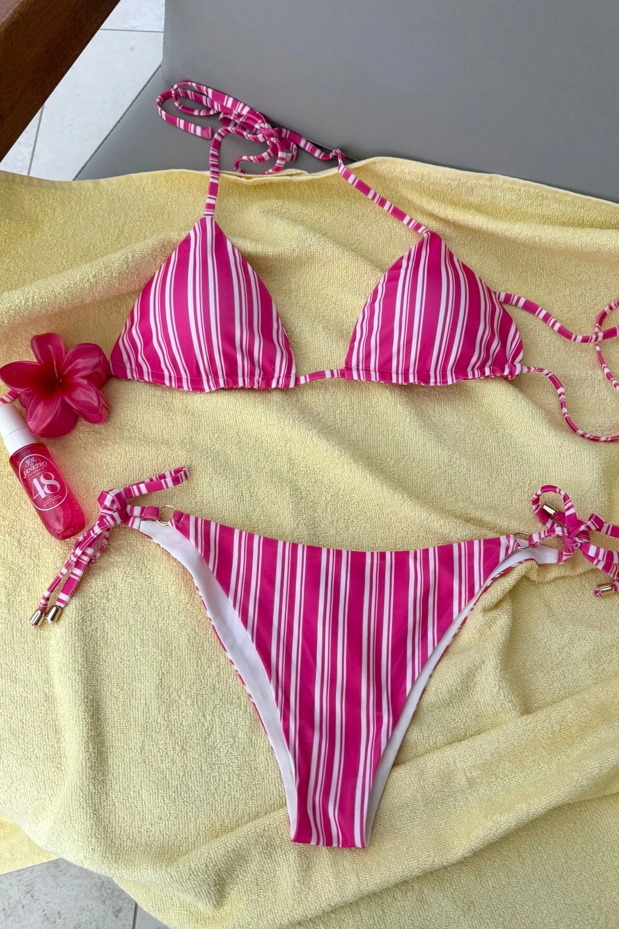 "Vita" bikini top pink - Image 2