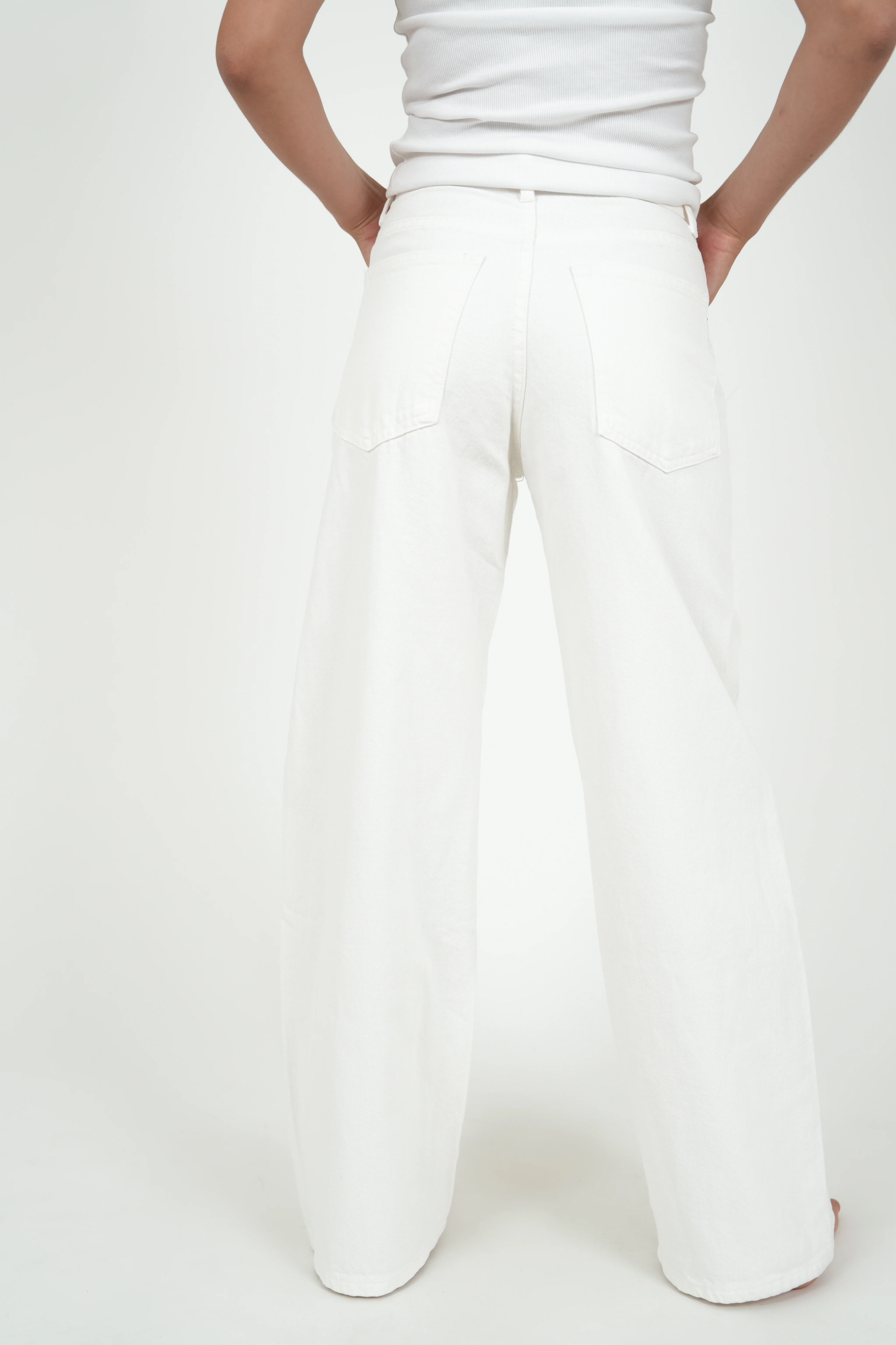 "Wide leg" jeans white - Image 4