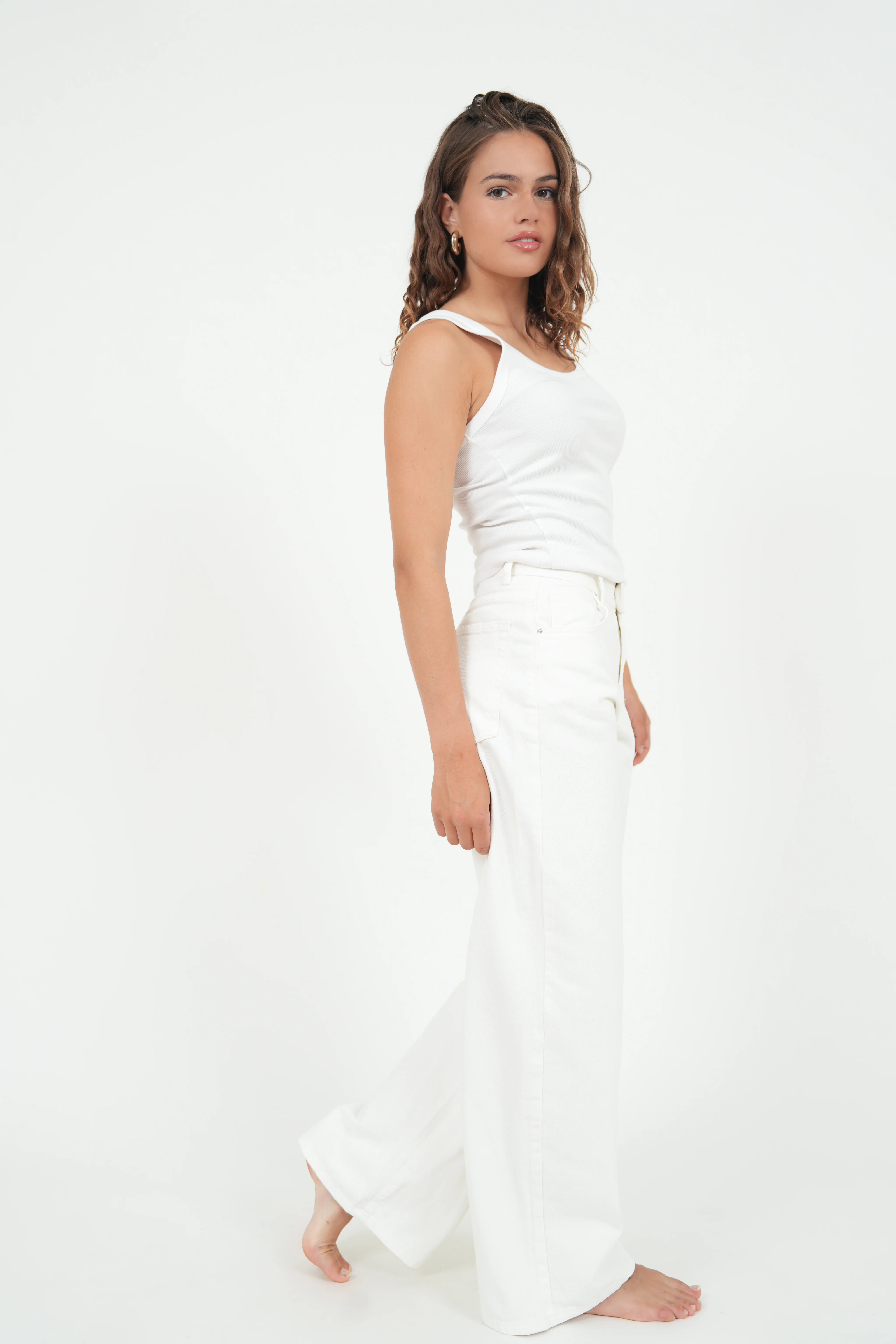 "Wide leg" jeans white - Image 5