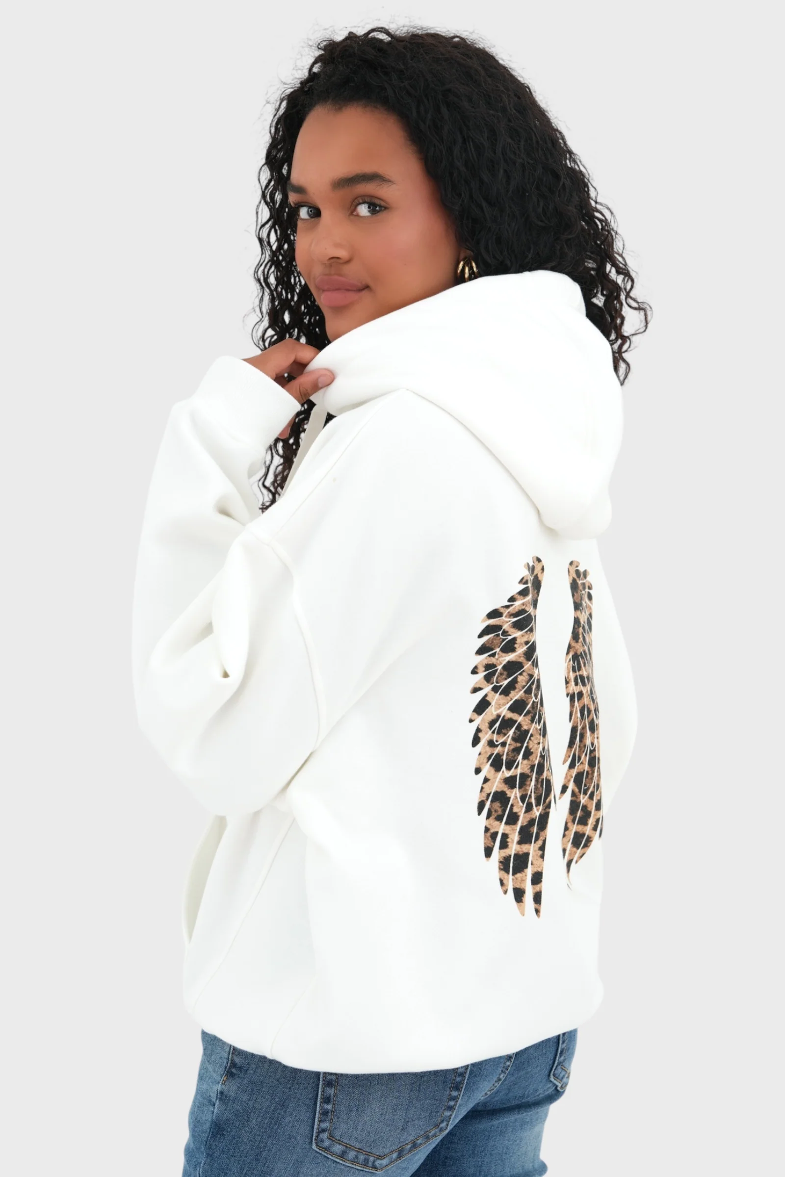 "Wing" hoodie leopard - Image 3