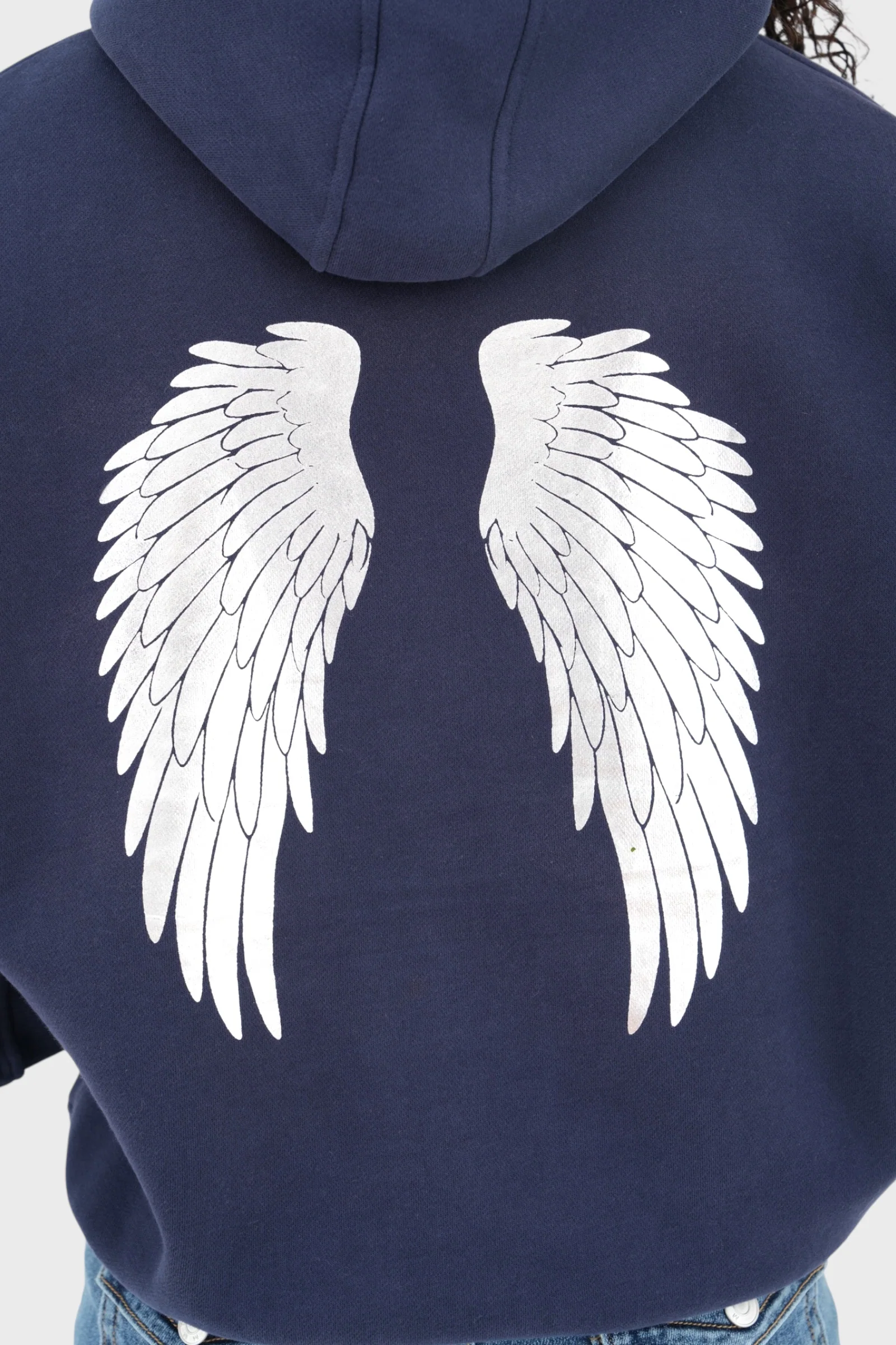 "Wing" hoodie navy - Image 4