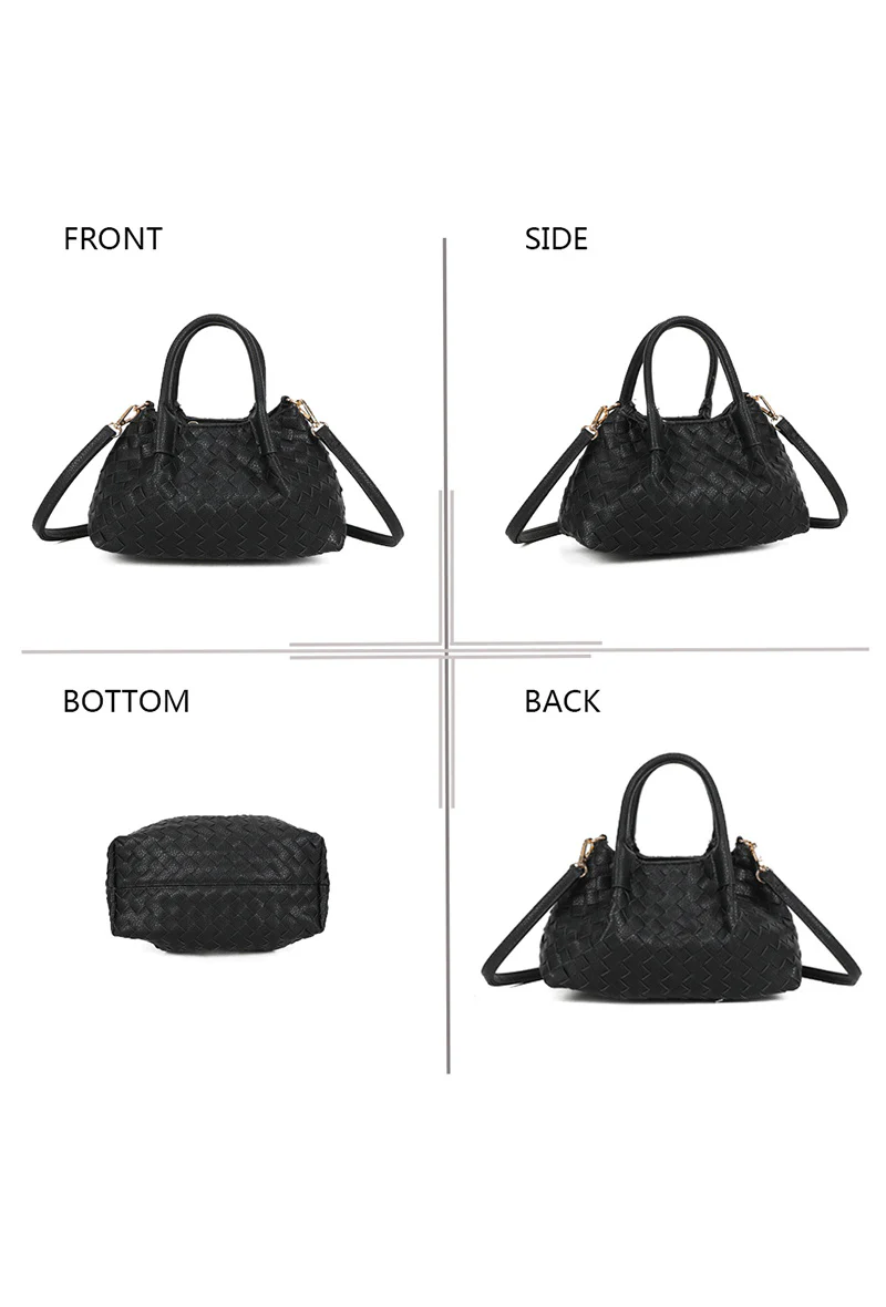 "Woven" bag black - Image 2