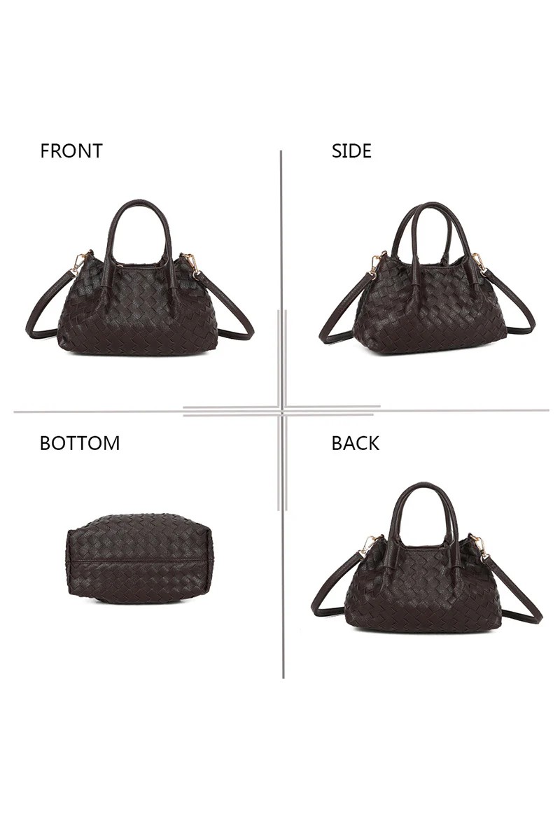 "Woven" bag brown - Image 2
